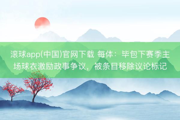 滚球app(中国)官网下载 每体：毕包下赛季主场球衣激励政事争议，被条目移除议论标记