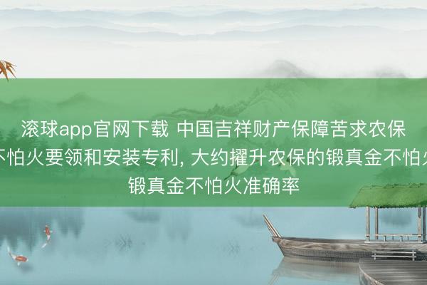 滚球app官网下载 中国吉祥财产保障苦求农保锻真金不怕火要领和安装专利， 大约擢升农保的锻真金不怕火准确率